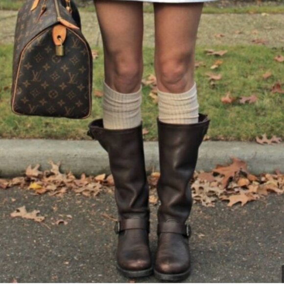 Frye Veronica Slouch Boot Dark Brown 8.5 - Picture 1 of 4